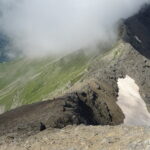 Discesa verso il colle della Rosa