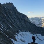 Rimontando lo sperone iniziale dello Schreckhorn