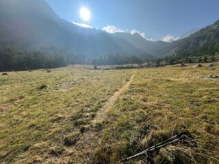 Il pianoro dell'alpe Savoney