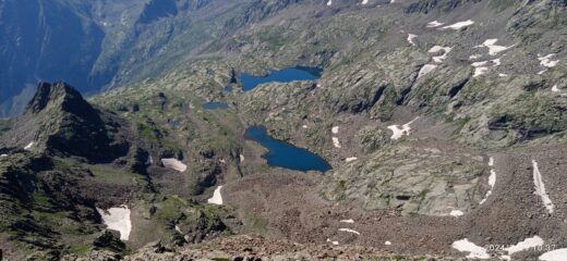 Laghi del Lausfer dalla vetta 