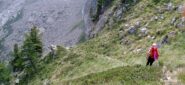 Discesa verso il Vallone di Lourousa dal Passo del Souffi 