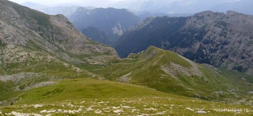 Discesa dalla Cima Palù verso il Passo delle Mastrelle 