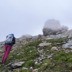 Verso la cima di Punta Golai