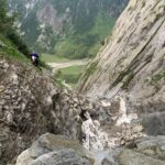 Accesso sconsigliato dal canale franoso