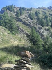 Il tratto finale del percorso in vista della cima