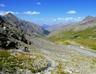 Partenza dal Colle dell'Agnello