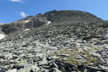 Aumenta la pendenza del crinale