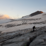 L'inizio del ghiacciaio, in pessime condizioni