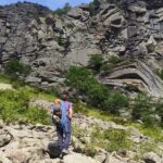 la via vista dalla pietraia di avvicinamento