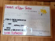 Lavagna nel locale invernale