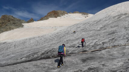 sul glacier du Pelvoux verso la cima..