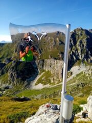 la croce occitana sulla cima