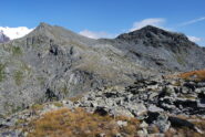Dalla cima 2825 m: la Bettaforca con l’ultimo tratto di salita