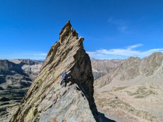 la seconda calata con corda fissa
