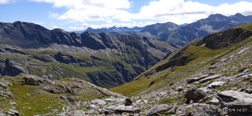 Vallone di Bonafonte in discesa 