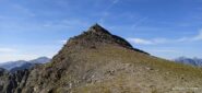 La cima dalla discesa verso i Laghi de Eychassiere 