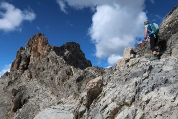 Ultimi metri per il colle Bernoir