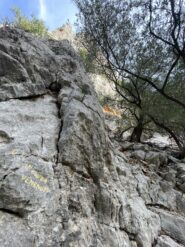 Attacco della via un po' esposto