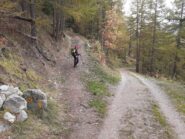 Arrivo dal Vallone del Menouve, sul TDC, con conseguente chiusura dell'anello.