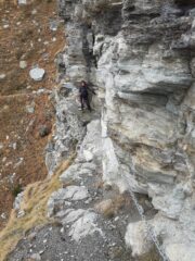 Il sentiero esposto.