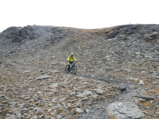 parte alta della discesa