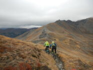 in direzione del Colle del Pis