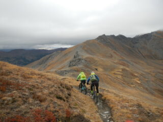 in direzione del Colle del Pis