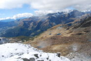 Comba di Verraz con la cresta per il Rif. Mezzalama; in secndo piano il Vallone di Nannaz e la cresta per i Tournalin