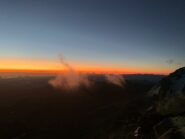 Alba dalla ferrata appena prima del Passo delle Sagnette