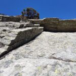 Il tetto del quarto tiro, la parte difficile inizia sopra.