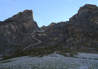 Percorso di salita da Ovest