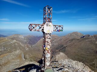 la seconda croce sulla cima delle Saline