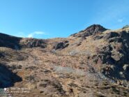 colle di quota 2407 e a destra la Punta Cappe