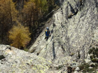 Uscita dal passo di 6b in stile 