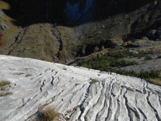 Sopra la placca scanalata