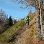 splendida discesa su sentiero verso La Thuile
