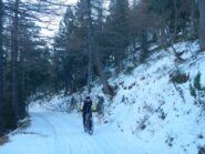 neve farinosa che permette di salire agevolmente
