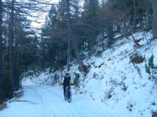 neve farinosa che permette di salire agevolmente