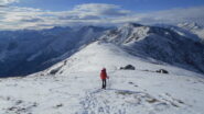 Inizia la discesa verso l'Alpe Soglia
