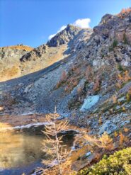 il laghetto accanto l'alpe Petite Bellalana