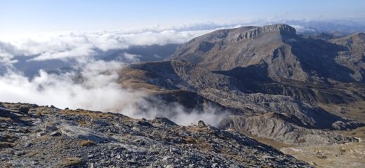 La dorsale Pian Comune - Colme con la Cima delle Saline 