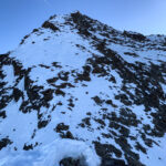 Il pendio che porta alla vetta