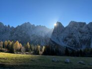 Pausa alla madonnina per rifiatare con vista mozzafiato sul Bagozza.