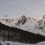 La linea dai pressi del parcheggio