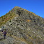 Risalendo la cresta sud-est del M.Caucaso