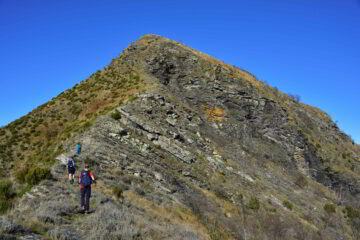 Risalendo la cresta sud-est del M.Caucaso
