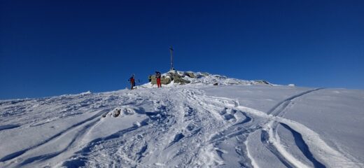 L' arrivo sulla Cima Durand (m.2094)