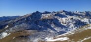 La dorsale verso la Cima Ferrarine dalla Cima Ciuaiera 