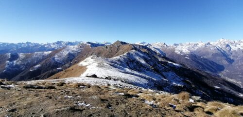 il crinale con poca neve