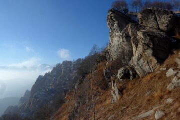 Scendendo nel vallone sotto il colle Aragno ovest